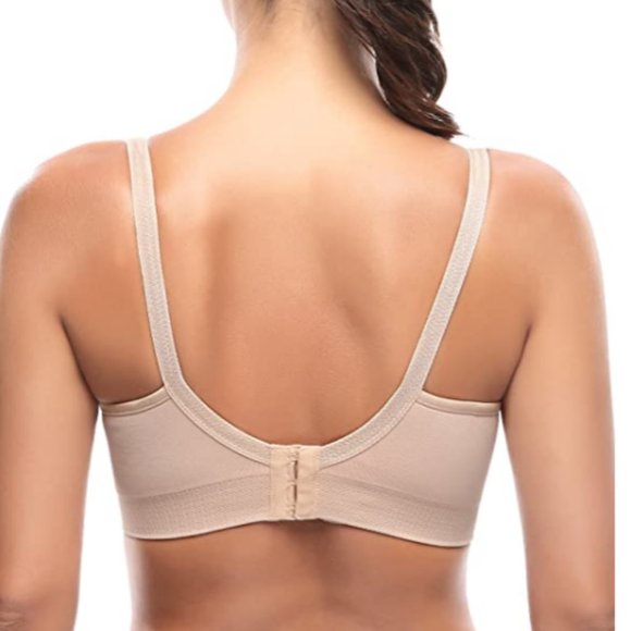 NWOT Wirefree Comfort Nursing Seamless Bra - Natural - Picture 3 of 13